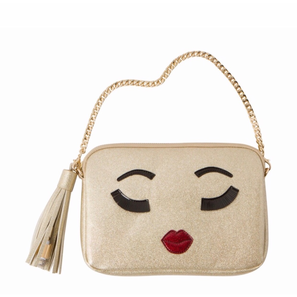LUVKOI GOLD SHIMMER CLUTCH PURSE